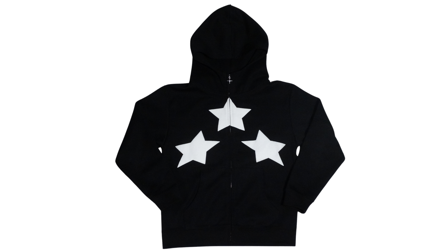 Tri-Star cropped zip up